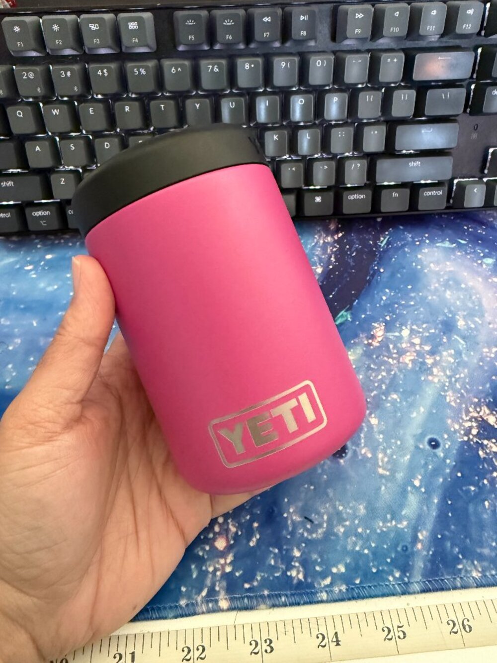 YETI Hot Pink Rambler Colster 12-oz. Can Cooler